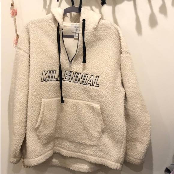 Forever 21 Sweaters - XXI FLUFF Quarter Zip